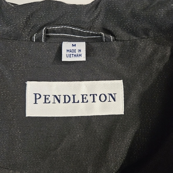 Pendleton Black Sparkly Trench Swing Jacket - Picture 7 of 9